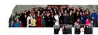Mariage célébré à Québec,photo de groupe devant l'église