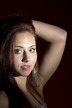 Séance de photo portrait en studio par un photographe  sur fond blanc