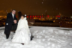 Photos de mariage au club de golf Les Quatres Domaines de Mirabel fait par un photographe professionnel les fleurs en évidence