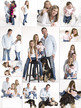 photo de famille avec chien sur montage